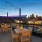 Rooftop terrace with skyline view