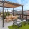 Rooftop terrace with skyline view